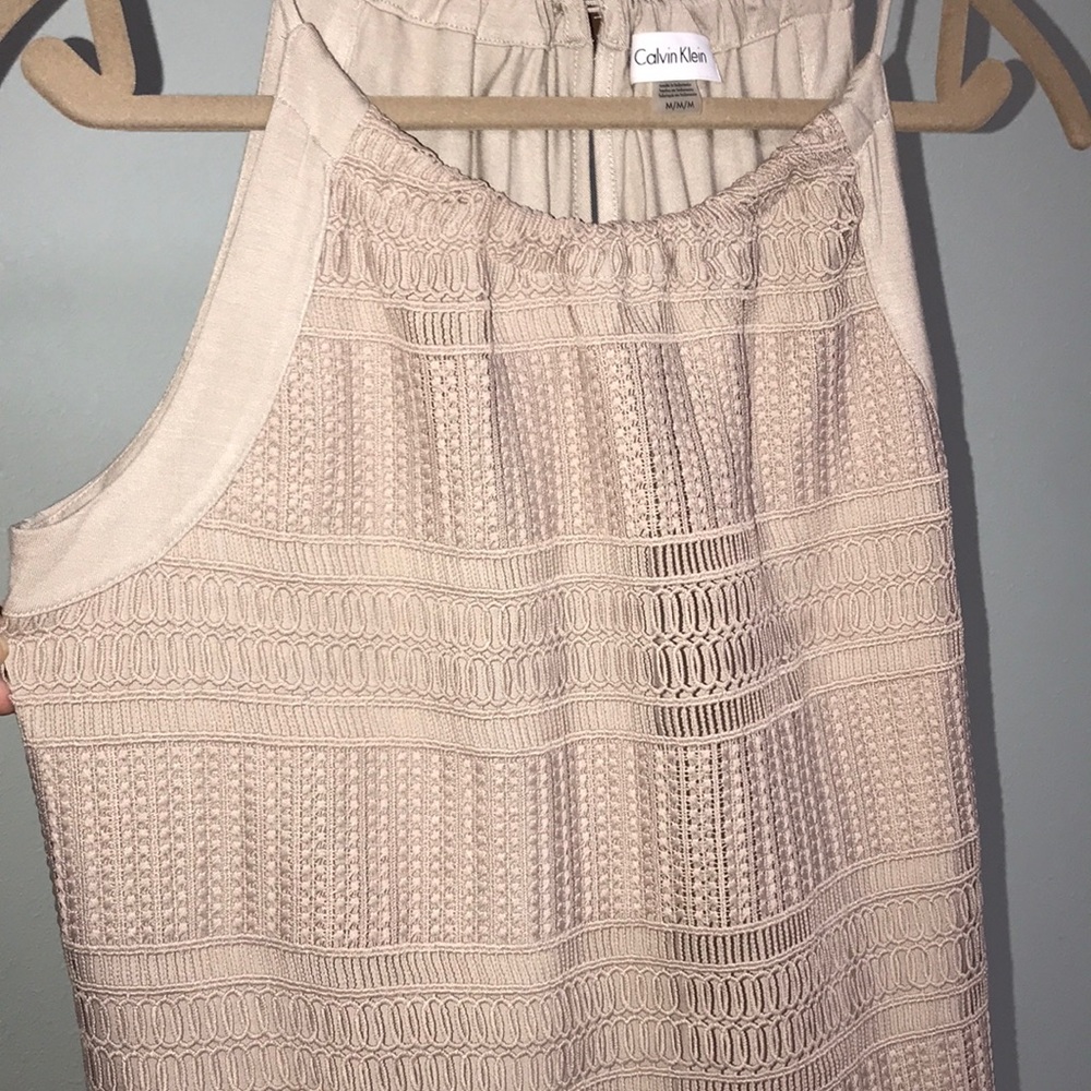 Calvin Klein knitted front top, size L